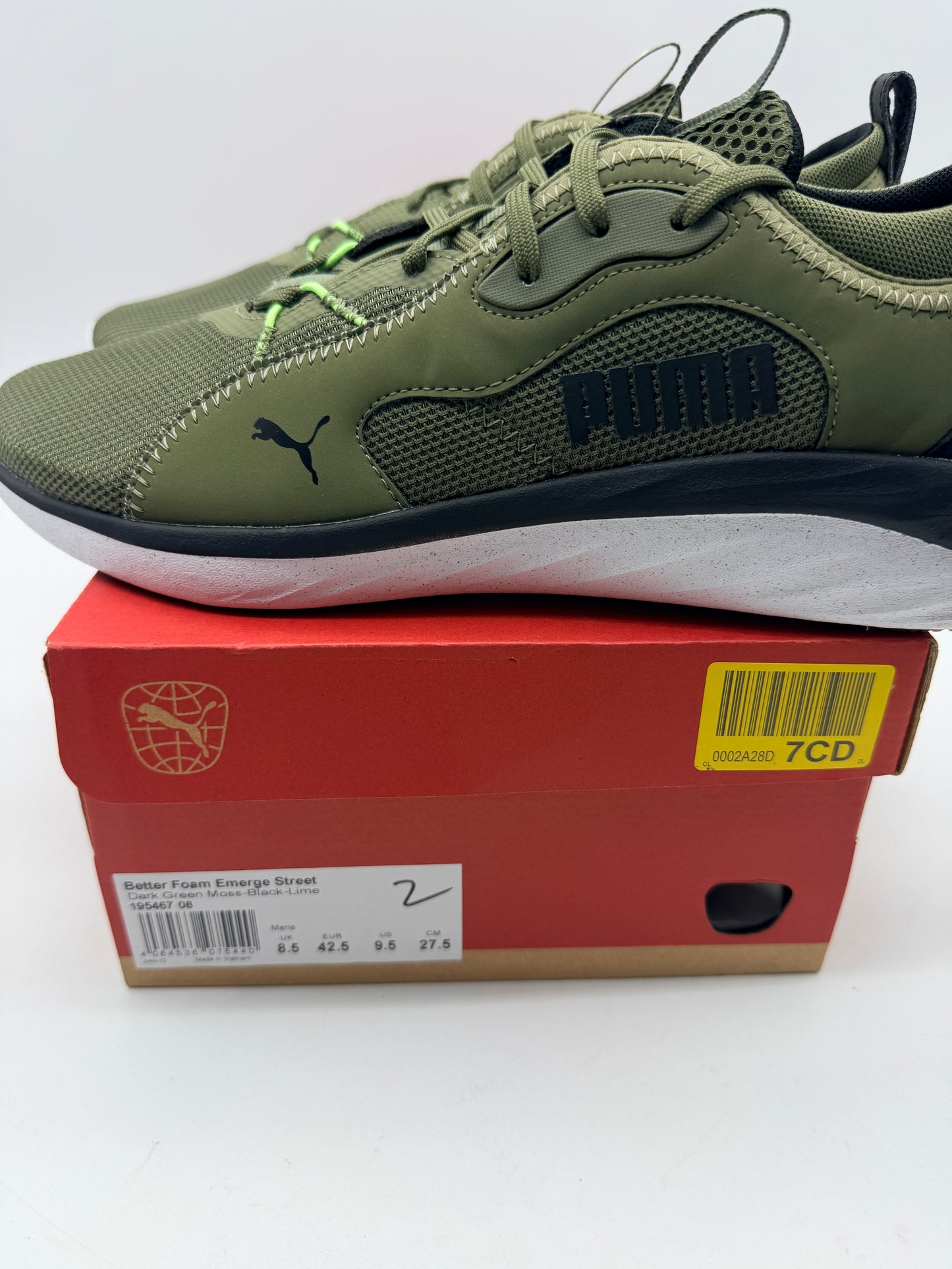 PUMA Mens Better Foam Emerge Street Running Sneakers Chaussures - Vert