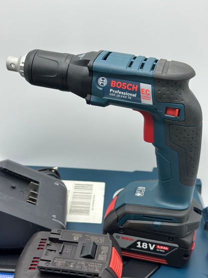 Visseuse placo bosch professionnel sans fil GSR 18V-EC TE plus chargeur + 2x4ah L-boxx neuve