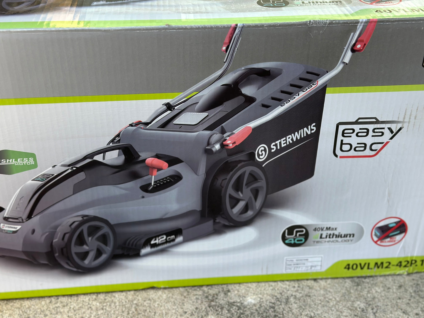 Tondeuse sur batterie STERWINS UP40, 36 V, l.42 cm