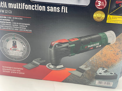 PARKSIDE® Outil Multifonctions sans fil 12 V sans batterie ni chargeur Neuve