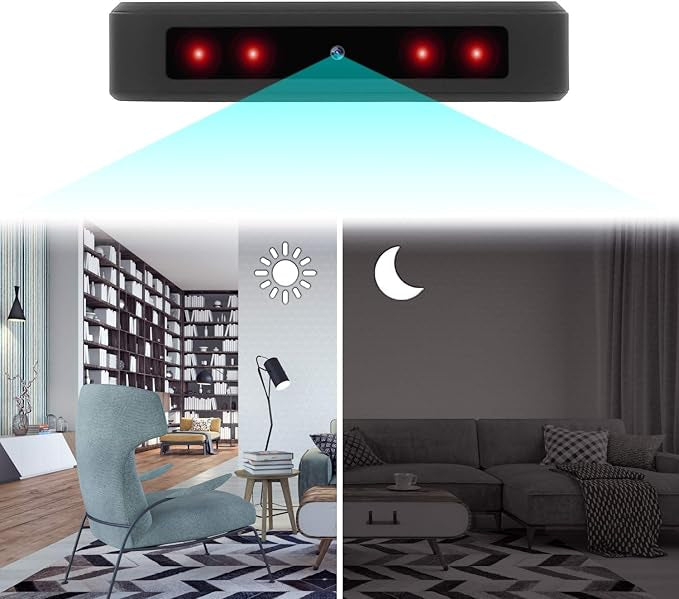 Caméra Espion Cachée, Mini Caméra de Sécurité 10000mAh Portable Charger Caméra de Surveillance 1080P avec Vision Nocturne Détection de Mouvement Capteur de Gravité(Pas de Carte SD)