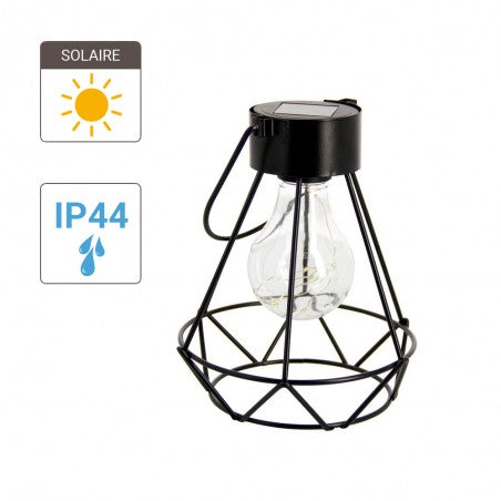 Lanterne Led Solaire Déco "KHARA", Spéciale Extérieur (IP44)