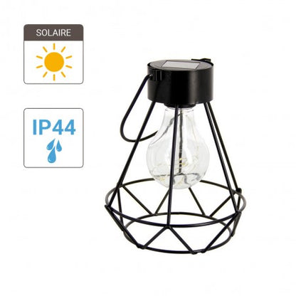 Lanterne Led Solaire Déco "KHARA", Spéciale Extérieur (IP44)