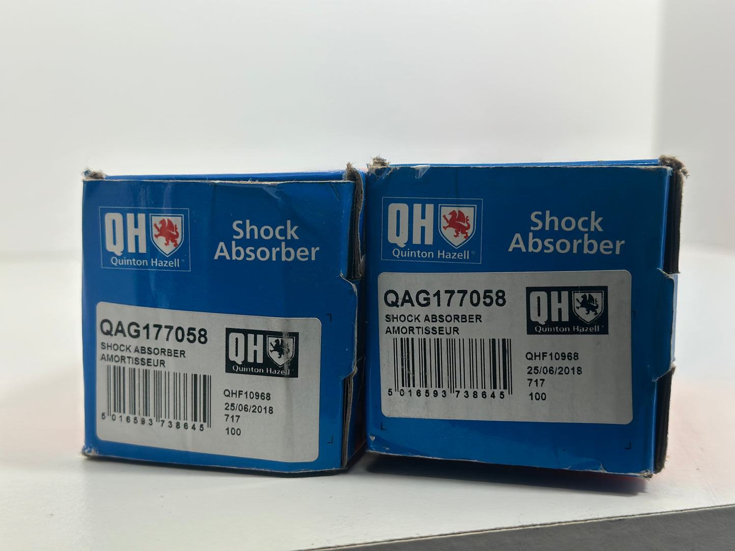 2 Amortisseurs QUINTON HAZELL QAG177058
Pression de gaz, bitube, jambe de force, axe supérieur, œillet inférieur