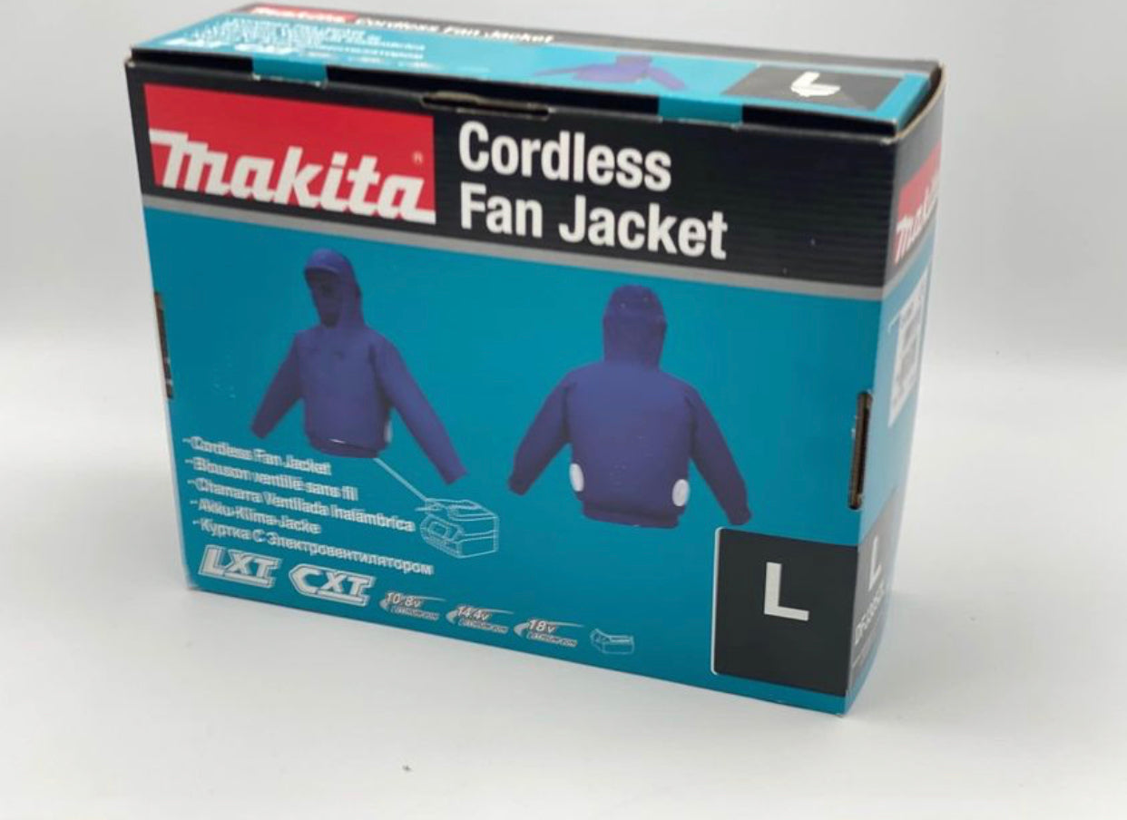 Blouson ventilé MAKITA Li-Ion 18v TAILLE L (Machine Nue)
