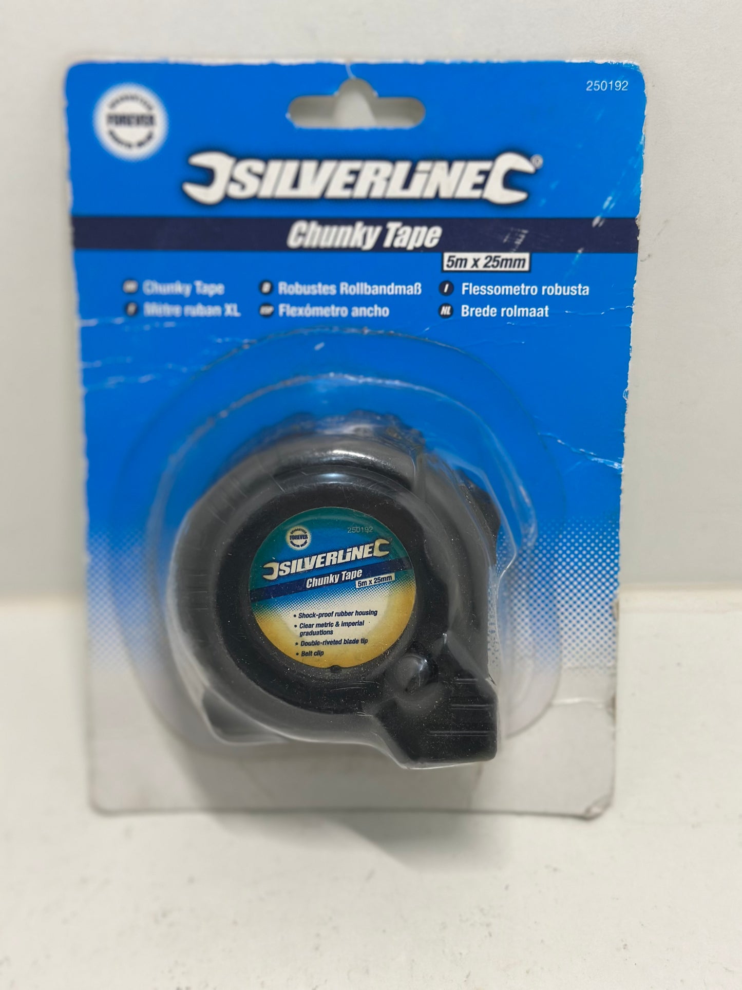 Silverline Mètre ruban XL 5 m x 25 mm