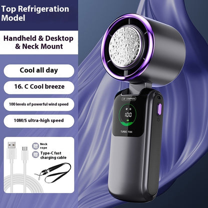 Mini Ventilateur Turbo "BreezeGo" – Rechargeable USB & 6 Vitesses