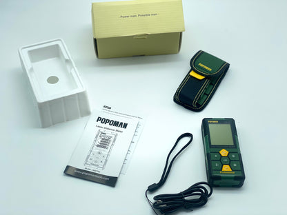 Mesure de distance laser POPOMAN, rechargeable avec Bluetooth 60m Transfert