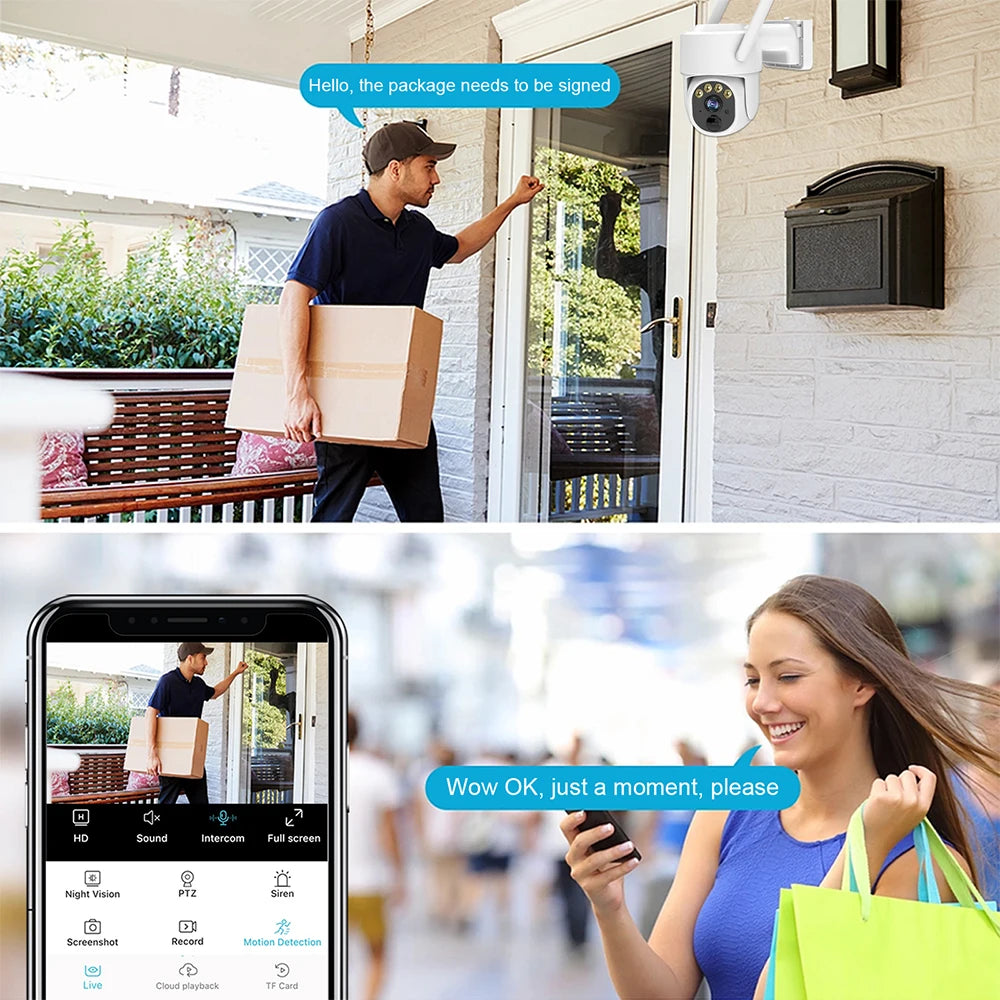 Zoom 5X protection de sécurité 3MP solaire 4g sim 12000 mAh alimenté par batterie 3W solaire caméra de surveillance extérieure caméra wifi sim