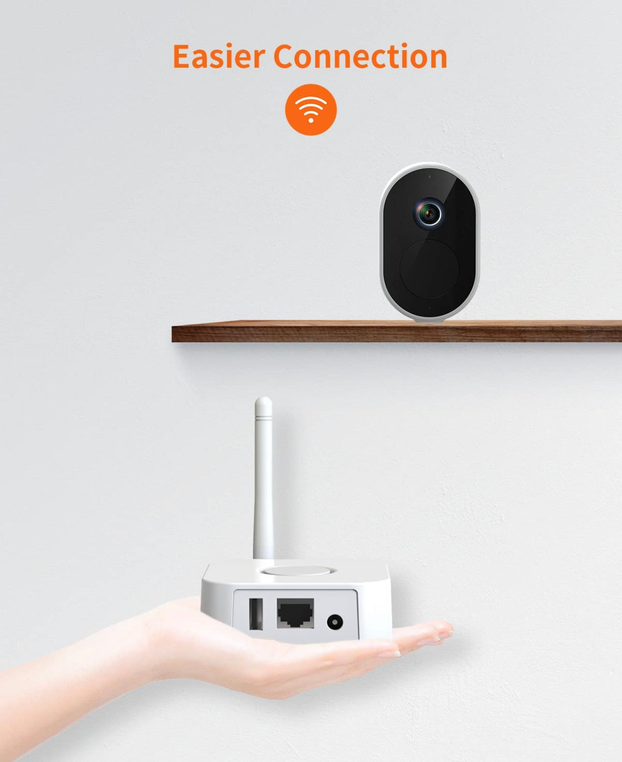 Caméra Surveillance WiFi Extérieure sans Fil, 2Cameras +Base, IP 1080P avec Reconnaissance Faciale