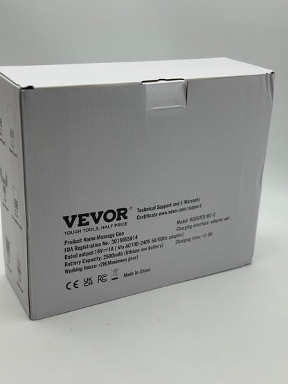 VEVOR Pistolet de massage tissus profonds masseur muscle à percussion 6 têtes