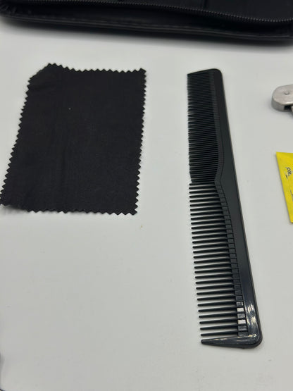 Ensemble de ciseaux de coiffure professionnels Ciseaux de coupe de cheveux de coiffeur Kit de ciseaux Cisailles en acier inoxydable de 6 pouces