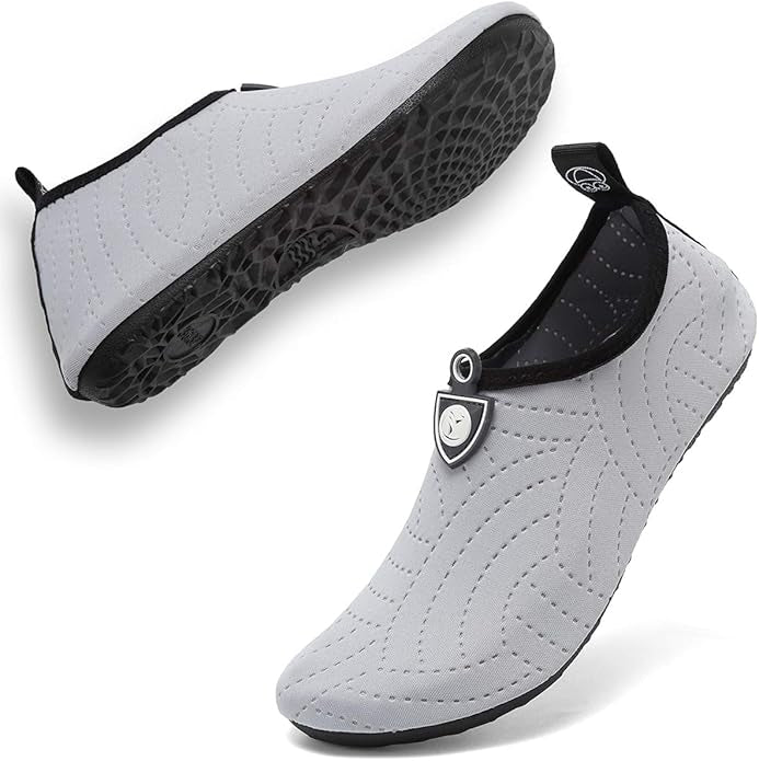 welltree Hommes Femmes Chaussures d'eau Séchage Rapide Sports Aqua Chaussures,Danse, Nager, Marcher, Yoga, Lac, Plage, Jardin, Parc, Conduite, Nautisme