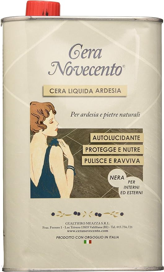 Cire liquide Ardoise Noir 1L Cera Novecento neuf