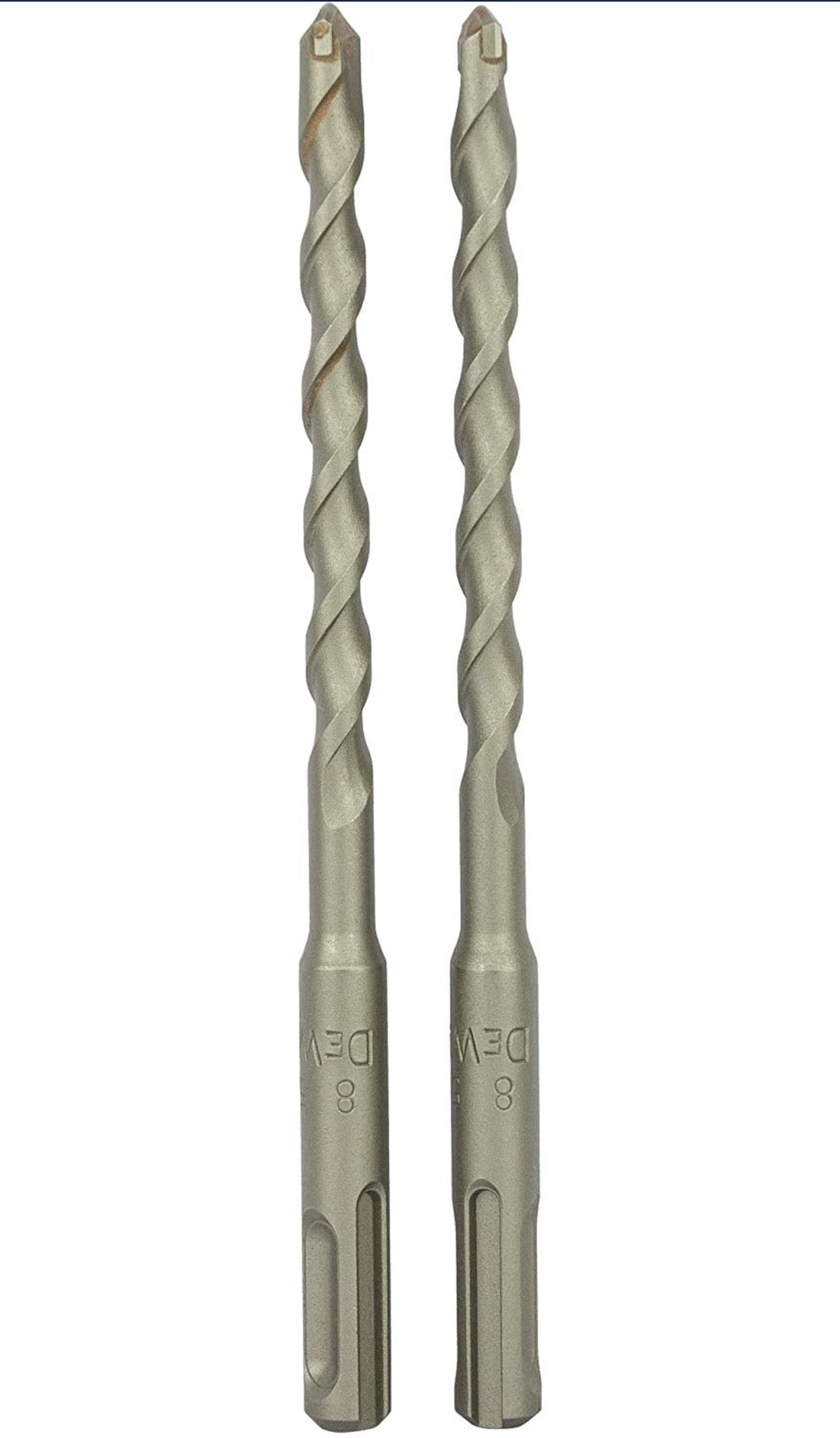 DEWALT - Jeu de 6 Forets SDS-PLUS - Forets Ø6mm x2, Ø8mm x2; Ø10mm x2 - Perçage Béton - Forets SDS-P