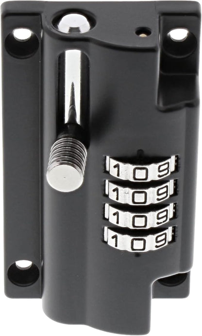 Verrou mécanique, Pêne rond, Targette pour porte affleurante, Dispositif de sécurité galvanisé pour cadenas, Ne craint pas la météo, RS 110 C SB, 112 x 50 mm