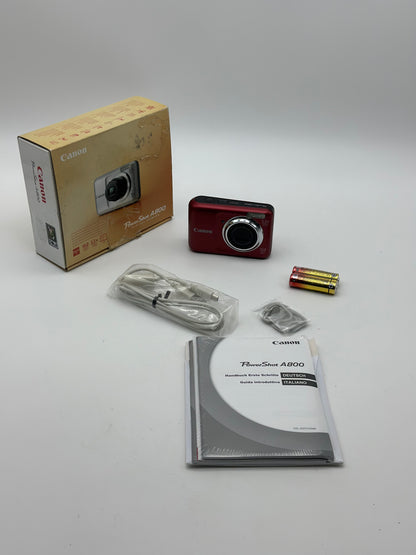 Appareil photo Canon PowerShot A800 Rouge