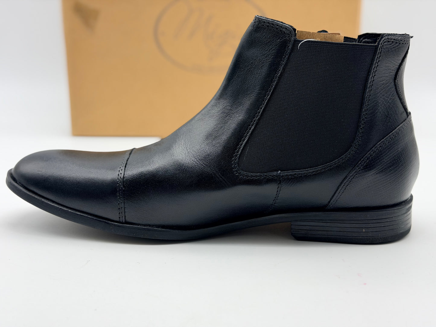 Bottines NOIR Homme motif Uni A enfiler