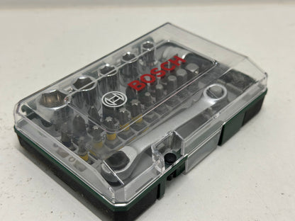 Bosch 27pcs. Jeu d'embouts de tournevis et à cliquet (PH, PZ, Hex, T, S-Bit, accessoires perceuse-visseuses et tournevis)