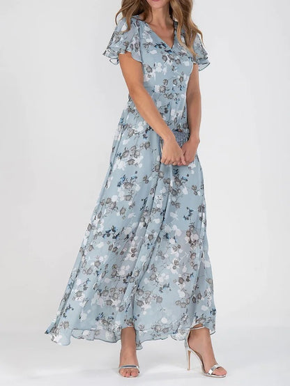 Robe Maxi "Flora" – Douceur de Mousseline & Imprimé Bohème