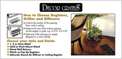 Caniveau Decor Grates Oriental argent 25x10,2 neuf