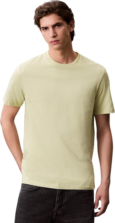 Calvin Klein T-Shirt Manches Courtes Homme Smooth Solid Tee avec Col Ras-du-Cou