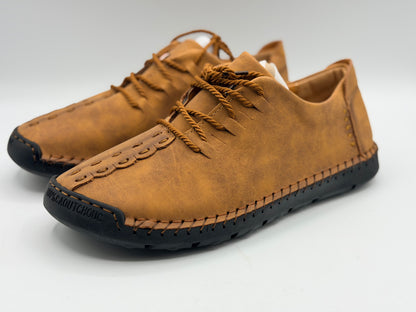 Chaussures en cuir décontractées pour hommes Mocassins athlétiques légers Chaussures à enfiler à la mode