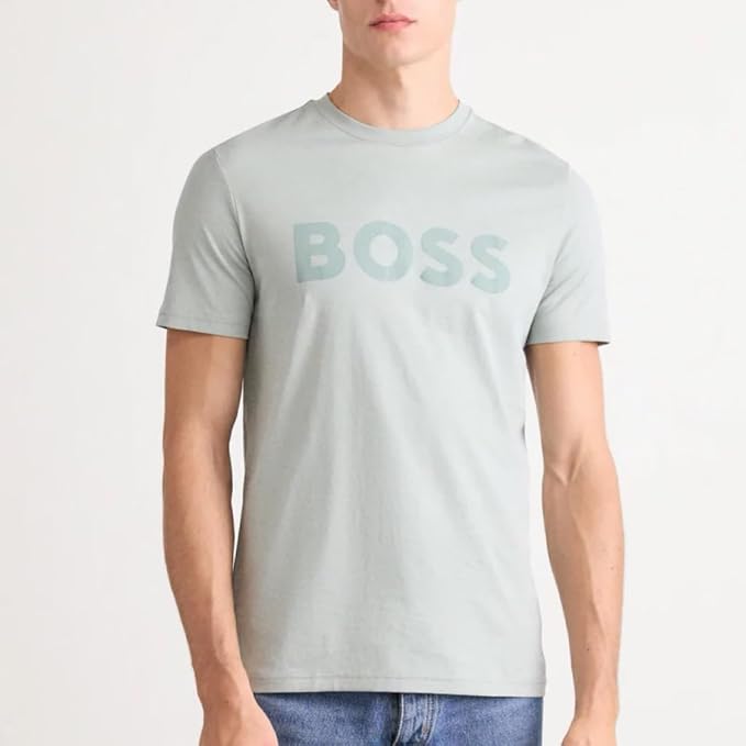 BOSS Hommes Mix&Match T-Shirt R T-Shirt Regular Fit en Coton Stretch avec Logo Contrastant