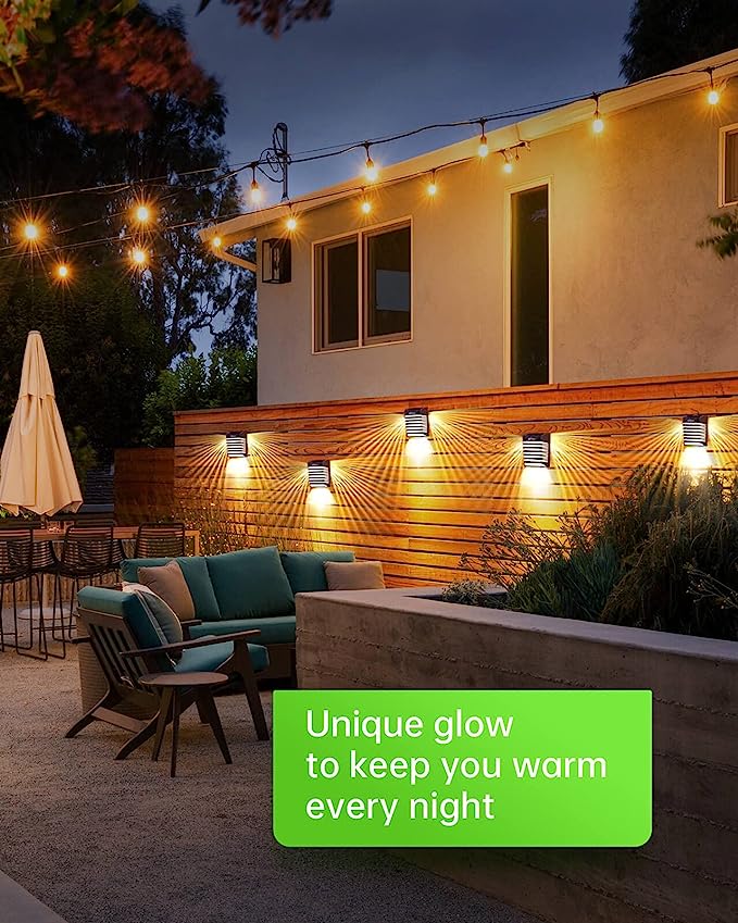 Lampe Solaire Exterieur, Double Mode étanche, Lampes Murales Décoratives pour Patio neuf
