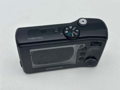 Appareil photo Compact Samsung L730 Noir compact - 7.2 MP - 3x zoom optique - flash 10 Mo - noir - Samsung