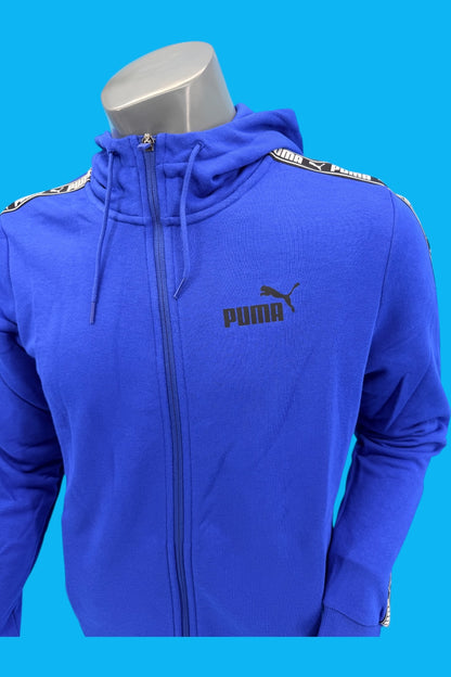 PUMA Sweat bleu Homme Tape Fz