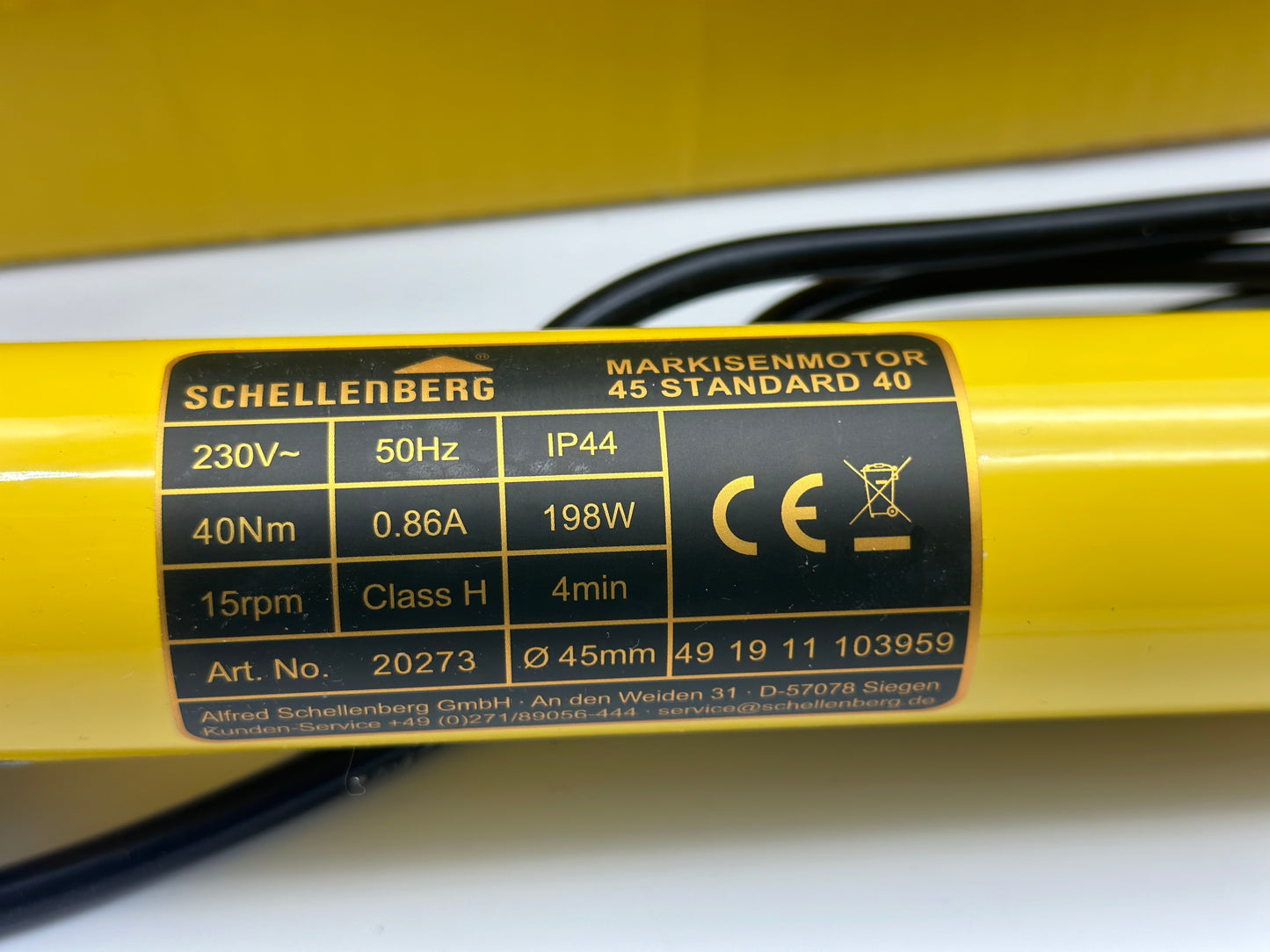 Moteur de Store pour tube de 65 mm Max neuf