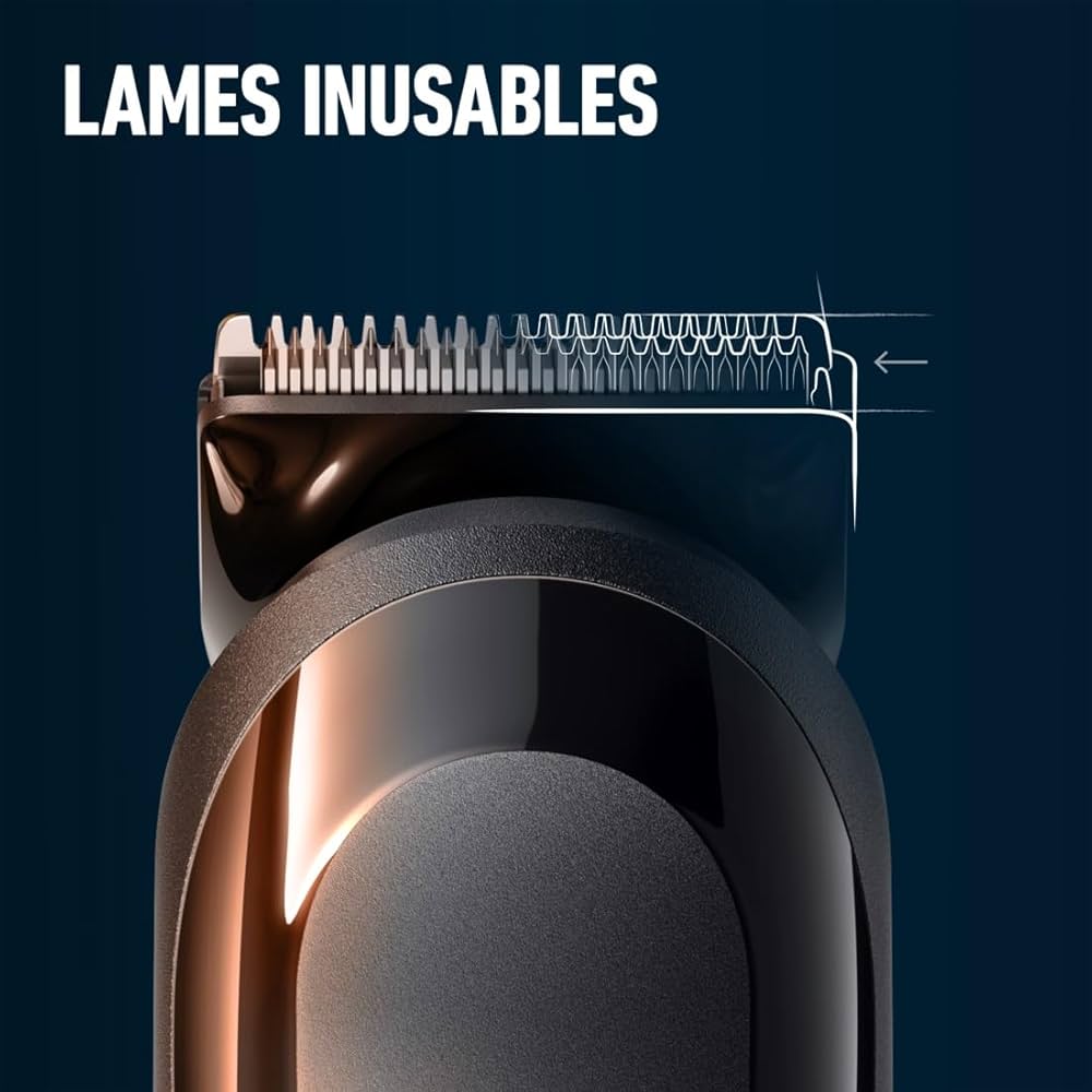 Gillette King C Tondeuse Electrique Pour Hommes, Sans Fil Avec Lames Affûtées Inusables, Tête Lavable, Coffret Avec 4 Sabots Différents Pour Rasage De La Barbe De 3 Jours, Courte, Moyenne Et Longue