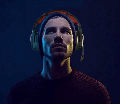 Casque gamer sans fils pour PS4,SWITCH et PC,Casque Gaming avec Micro pour 7.1 Surround et Fortes Basses
