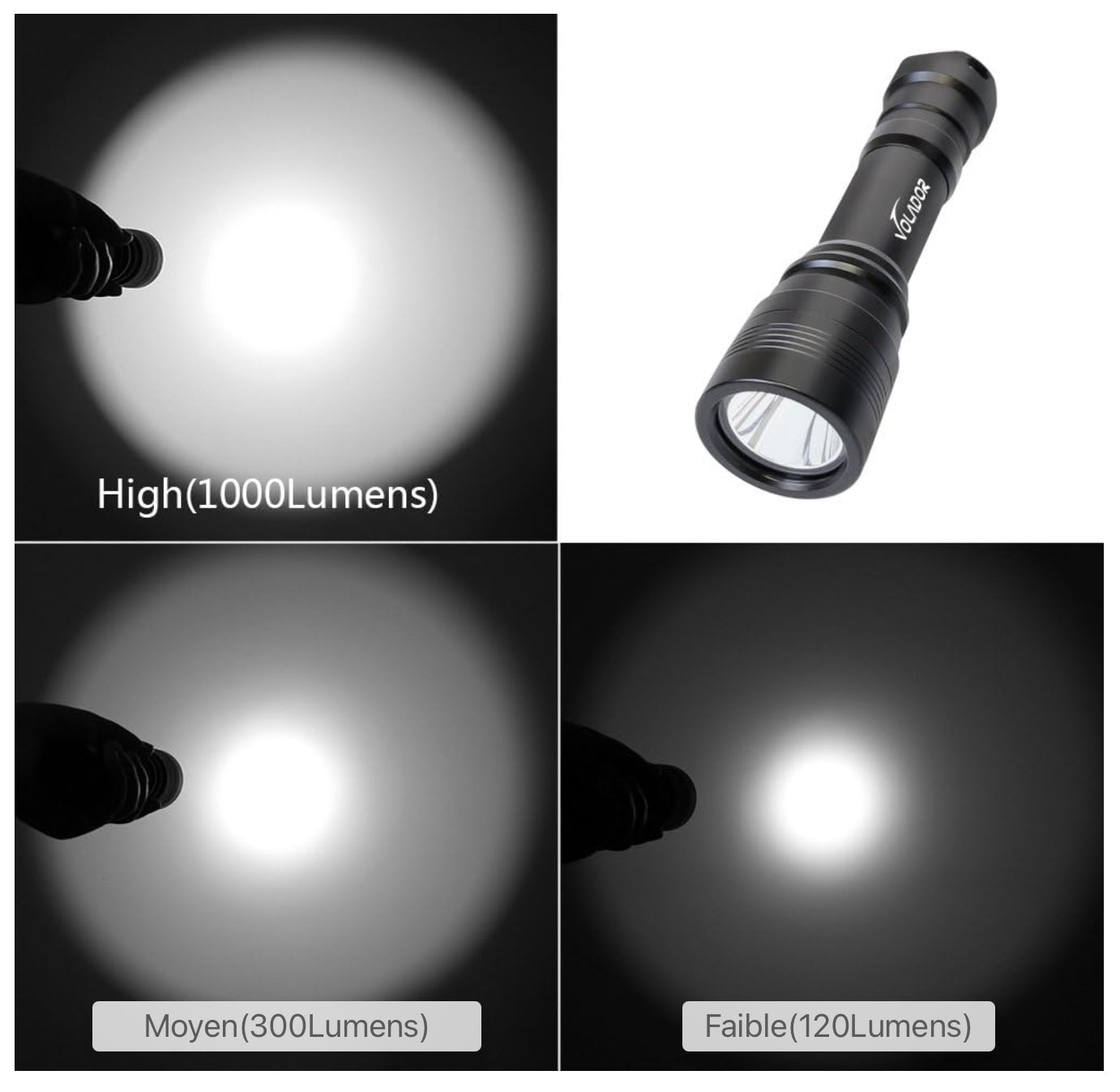 Gant De Lampe De Poche Pour Plongée - Étui Ajustable En éponge Noire | Libère Les Mains Pour Vélo, Plongée, Camping | Compatible Avec La Plupart Des Lampes