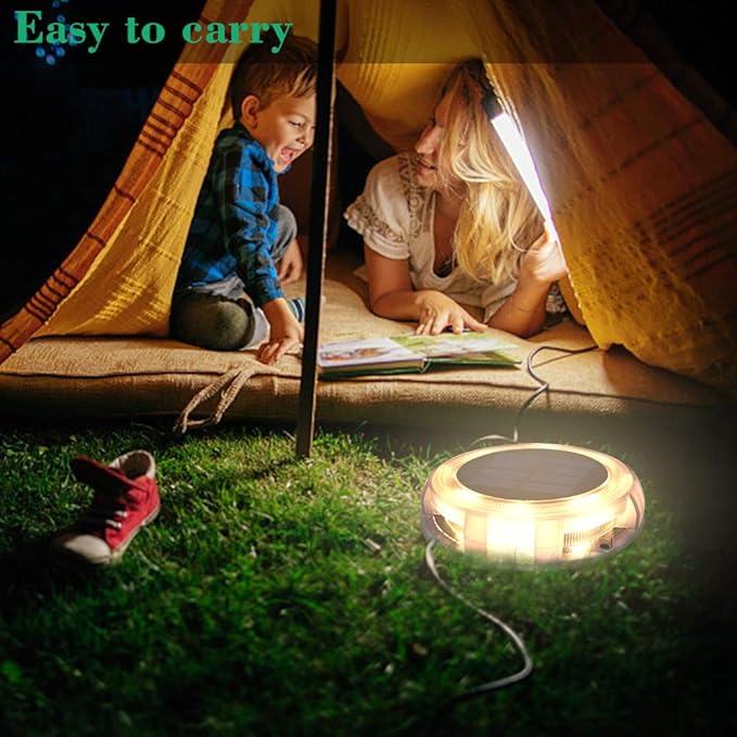 Lampes solaires de jardin Sol extérieur, 4 Led Lights IP68 Résine étanche jardin Chemin ou autres