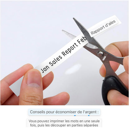 Compatible TZe-231 12mm TZe231 Ruban d'étiquettes Remplacement pour Brother TZe Ruban d'écriture Tz Tape 0,47 Noir sur blanc pour Brother P-Touch H100LB H105 H110 H107B 1010 1000 D600 E100 H200 P300BT D400