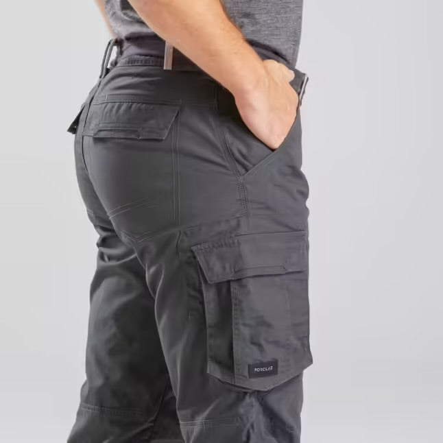 Pantalon cargo trekking - gris homme taille M