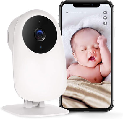 Caméra de Surveillance Nooie Moniteur pour Bébé, WiFi 1080P IP Caméra,Moniteur pour Animaux,Vision Nocturne,Détection de Mouvement,de Son,Audio Bidirectionnel pour Sécurité à la Maison