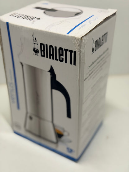 Bialetti - Nouvelle cafetière expresso Venus Induction, Plaque de cuisson en acier inoxydable, Adaptée à toutes les sources de chaleur, 6 Tasses, Aluminium, 235ml,Argent [Classe énergétique A+]