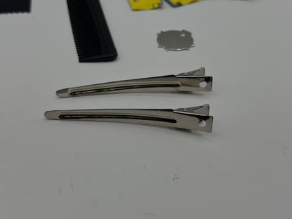 Ensemble de ciseaux de coiffure professionnels Ciseaux de coupe de cheveux de coiffeur Kit de ciseaux Cisailles en acier inoxydable de 6 pouces