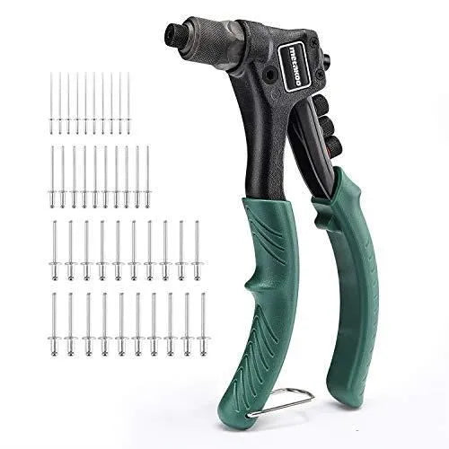 Pince à Rivet - 4 Têtes Remplaçables - 40 Rivets - Blanc neuve