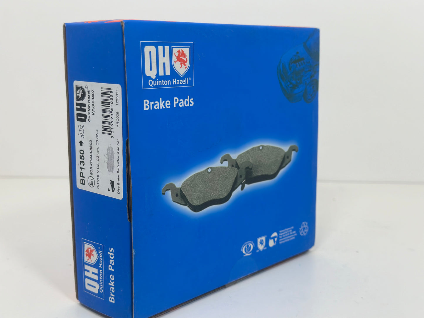 Jeu de 4 plaquettes de frein QUINTON HAZELL BP1436 pour Renault, Citroen, Peugeot, Opel