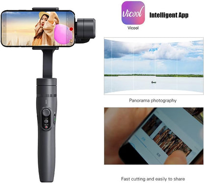 FeiyuTech Vimble 2S Smartphones Stabilisateur de Cardan Stabilisateurs Portatifs à 3 axes avec Poteau Télescopique Curseur de Zoom Intégré pour Téléphone Portable Photographie Stable Vidéo