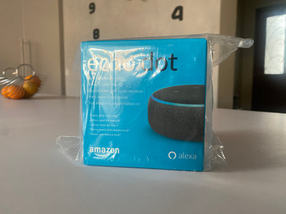 Echo Dot (3ème génération), Enceinte connectée avec Alexa, Tissu anthracite