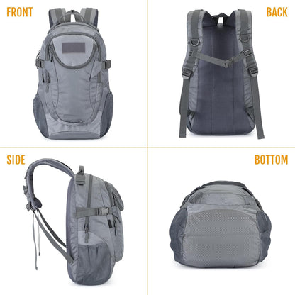 VINBAGGE Sac à dos militaire Molle - Tactique - Pour moto, randonnée, plein air - Étanche - 25 l - Campus - Chasse - Sac à dos d'écolier - Pour homme et femme - Gris, Gris-11, XXL