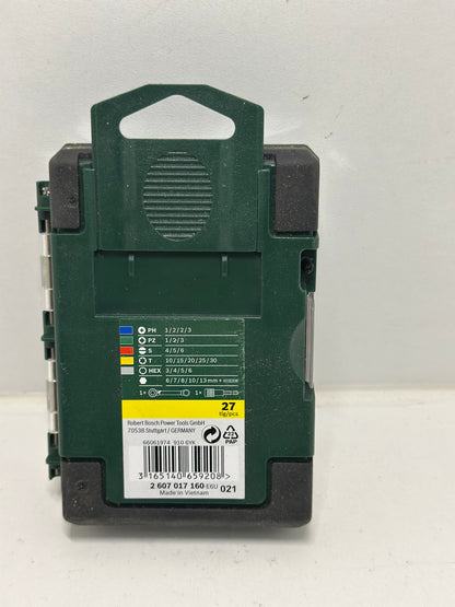 Bosch 27pcs. Jeu d'embouts de tournevis et à cliquet (PH, PZ, Hex, T, S-Bit, accessoires perceuse-visseuses et tournevis)