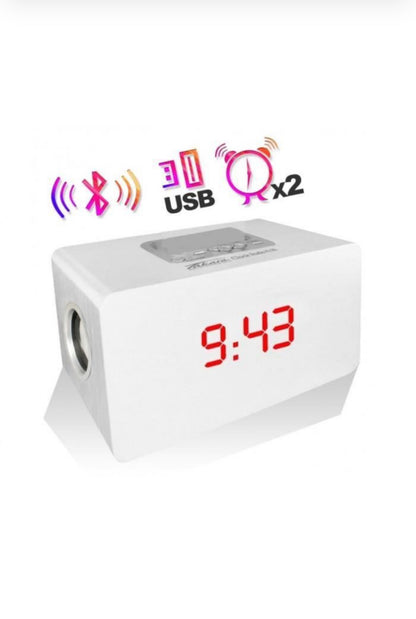 Radio réveil Bluetooth Blanc neuf