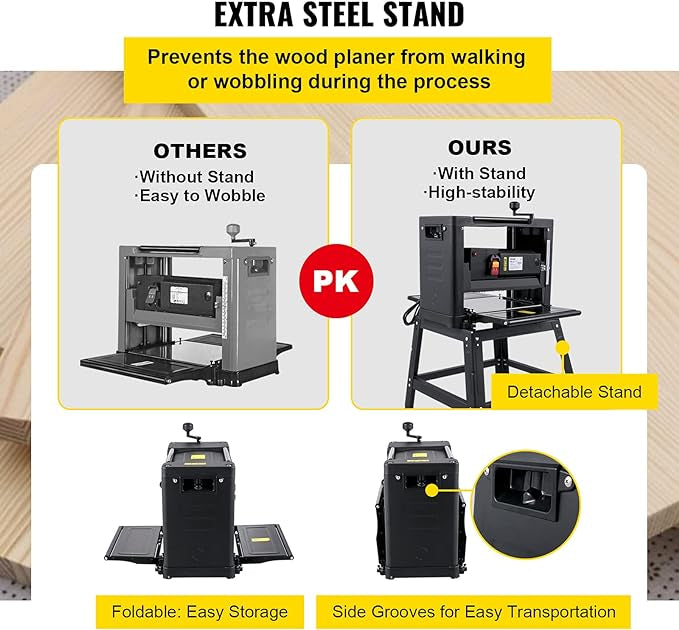 Raboteuse professionnel à Bois 2000 W Rabot Électrique Largeur de Coupe Max 318 mm neuve
