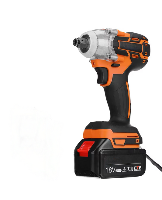 Clé à chocs sans fil brushless 18V, Chargeur, 1 batterie 3.0Ah (Compatible batterie 18V LXT Makita